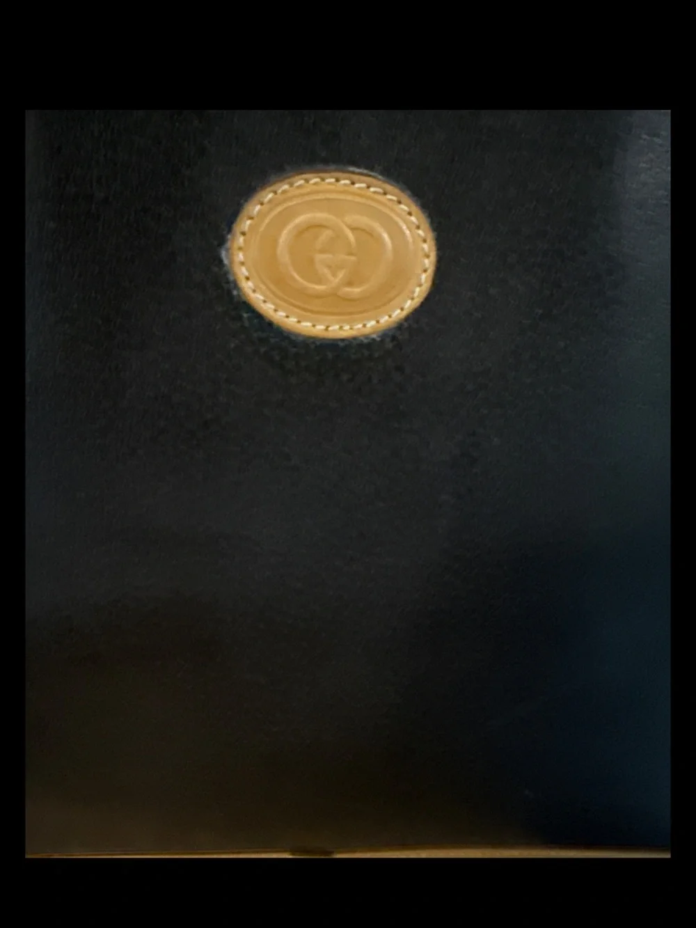 Gucci Black Leather Vintage Briefcase